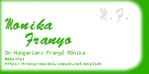 monika franyo business card